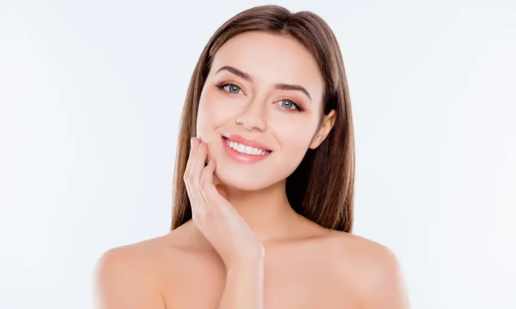 A woman after Sculptra treatment in Norman, OK